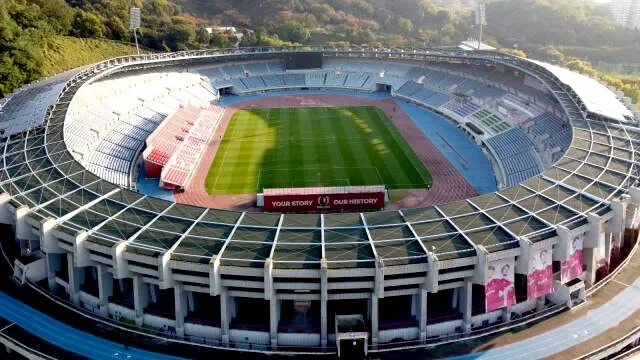 경기 부천종합운동장에서 수행한 홈체크 정기안전점검 실적 현장