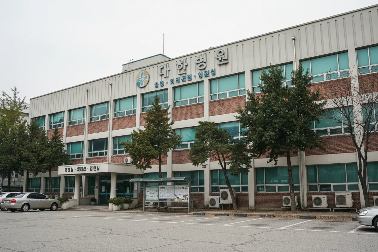특수 의료 장비가 설치된 병원 건물의 바닥 구조체 현장 정밀안전진단 진행