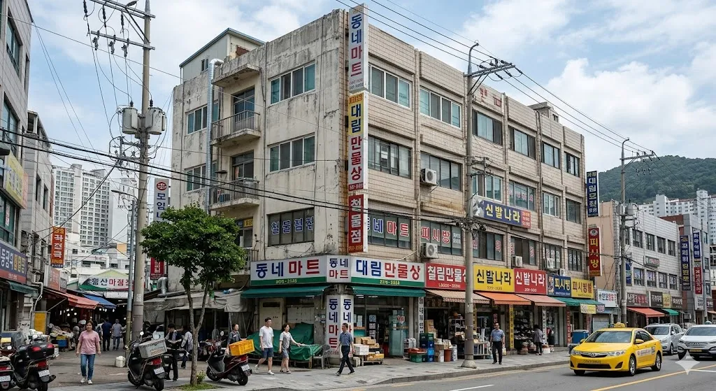 준공 후 15년이 경과된 소규모 노후 건축물로 이루어진 제3종시설물 외관 정밀안전진단