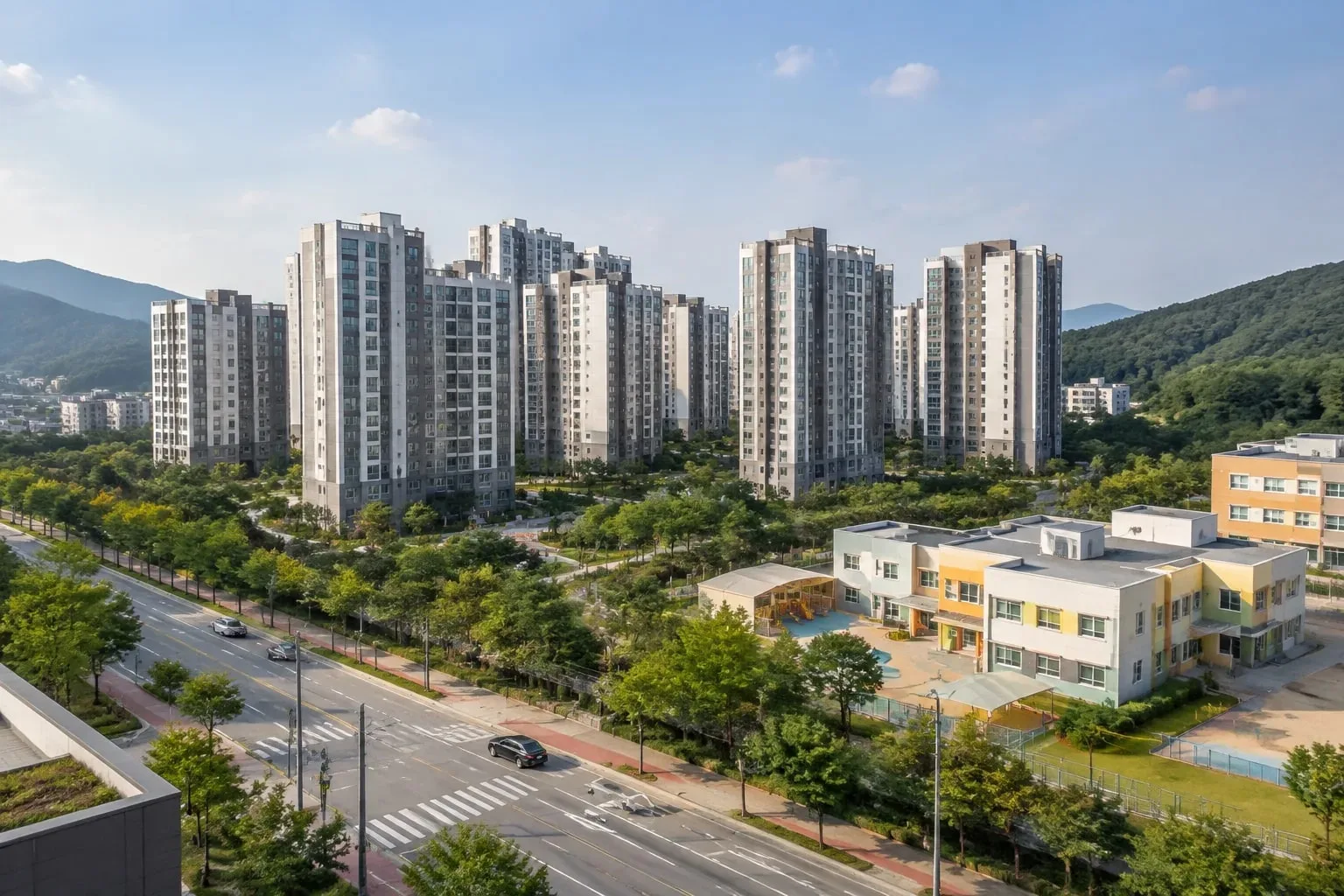 포곡읍 새 아파트 단지 인근 어린이집 및 주요 교육 환경 시설
