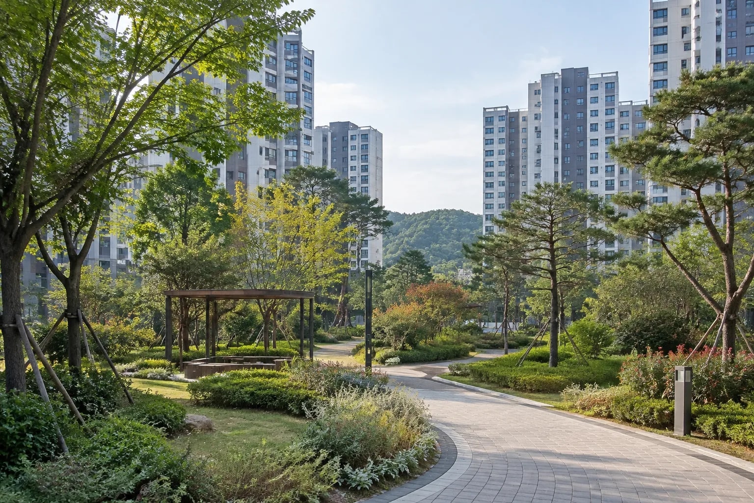 상망동 새 아파트 철탄산공원 녹지 환경과 거주지 쾌적성 점검