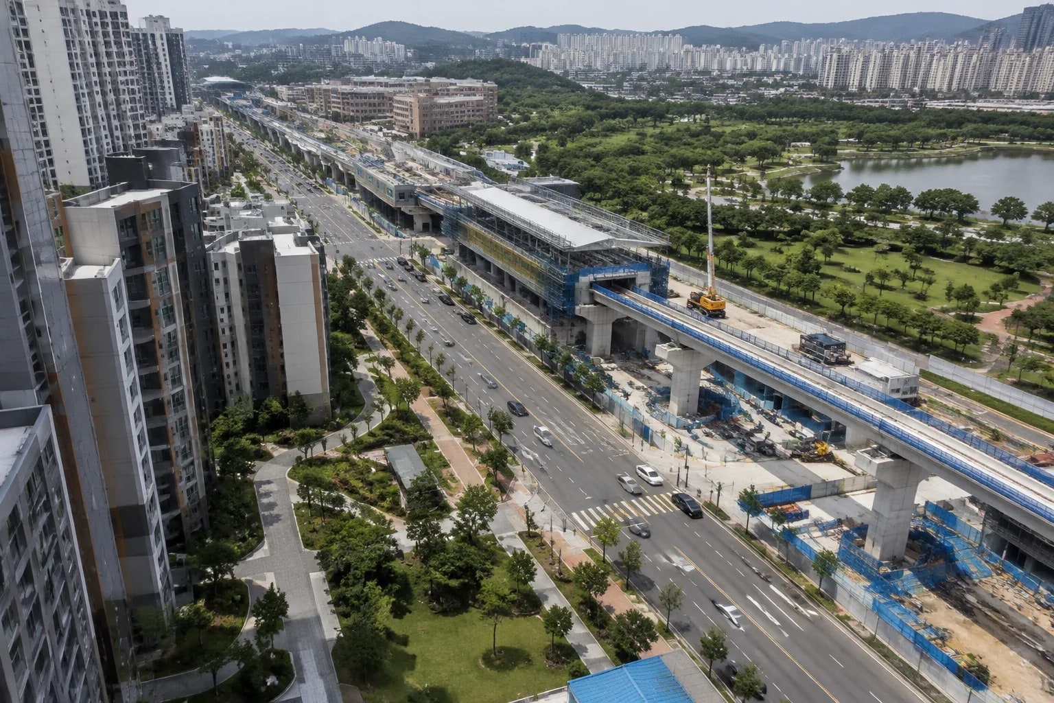 광주 신축아파트 광주2호선 계획 노선 및 광역 철도망 연결