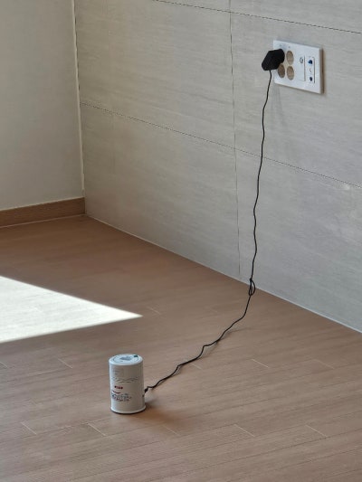 홈체크 서비스를 이용한 고객이 직접 촬영해 남긴 현장 모습